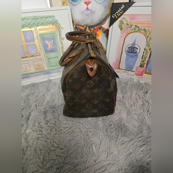 Louis Vuitton Signiture Monogram Speedy 30 (EUC)(TH0031)(2001)(COA) - Picture 2 of 13